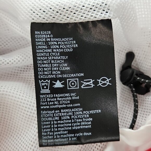 Southpole Windbreaker Pullover Men's XXL Red White Blue Packable Lightweight - Picture 14 of 16